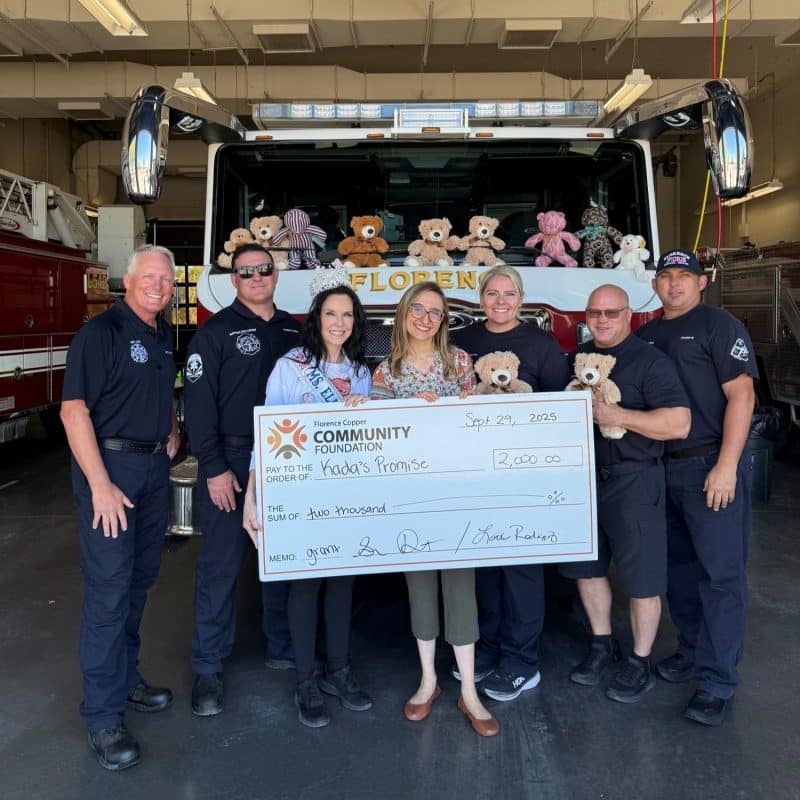 Supporting Local Youth in Need: Kada’s Promise Receives $2,000 Grant from Florence Copper Community Foundation.